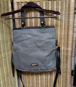 Steve Madden Tote Faux Leather Gray & Black Gym, Travel, Carry-on Bag